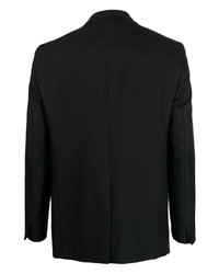 Мужской черный шерстяной двубортный пиджак от PT TORINO