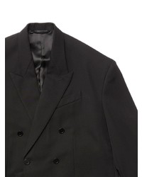 Мужской черный шерстяной двубортный пиджак от Balenciaga