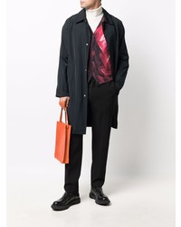 Черный шерстяной жилет с принтом от Moschino