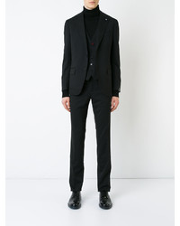 Черный шерстяной жилет от Lardini