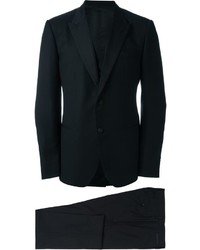 Черный шерстяной костюм-тройка от Dolce & Gabbana