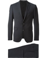 Черный шерстяной костюм-тройка от Tagliatore