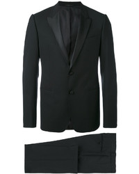 Черный шерстяной костюм от Armani Collezioni