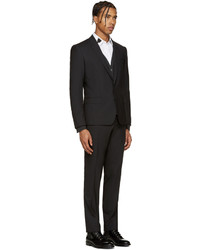Черный шерстяной костюм от Dolce & Gabbana