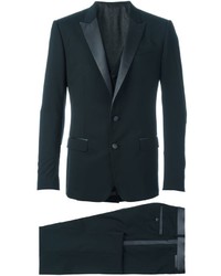 Черный шерстяной костюм от Dolce & Gabbana