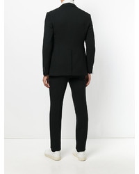 Черный шерстяной костюм от Tonello
