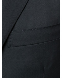 Черный шерстяной костюм от Corneliani