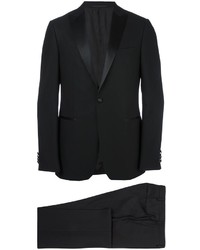 Черный шерстяной костюм от Z Zegna