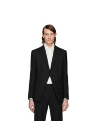 Мужской черный шерстяной пиджак в вертикальную полоску от 1017 Alyx 9Sm