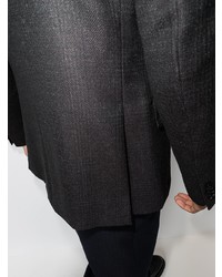 Мужской черный шерстяной пиджак в шотландскую клетку от Ermenegildo Zegna