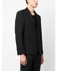 Мужской черный шерстяной пиджак с принтом от Off-White