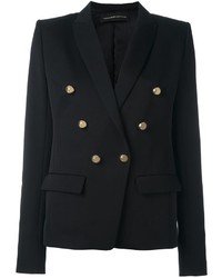 Женский черный шерстяной пиджак от Alexandre Vauthier