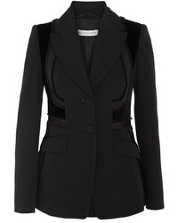 Женский черный шерстяной пиджак от Altuzarra