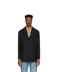 Мужской черный шерстяной пиджак от Andersson Bell