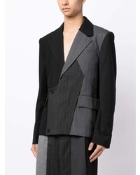 Мужской черный шерстяной пиджак от Feng Chen Wang