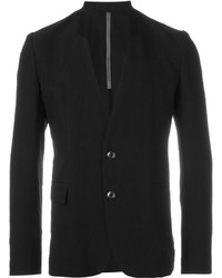 Мужской черный шерстяной пиджак от Attachment
