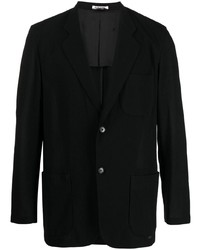 Мужской черный шерстяной пиджак от Auralee