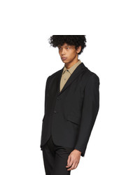 Мужской черный шерстяной пиджак от Acne Studios
