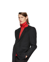 Мужской черный шерстяной пиджак от Burberry