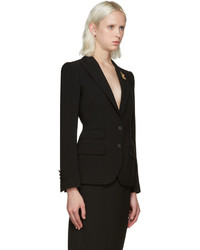 Женский черный шерстяной пиджак от Dolce & Gabbana