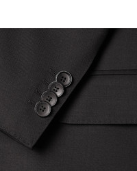 Мужской черный шерстяной пиджак от Hugo Boss