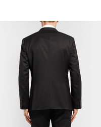 Мужской черный шерстяной пиджак от Hugo Boss