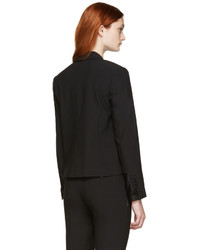 Женский черный шерстяной пиджак от Helmut Lang