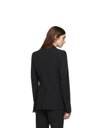 Мужской черный шерстяной пиджак от Deepti