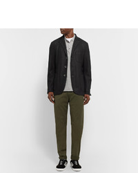 Мужской черный шерстяной пиджак от Barena