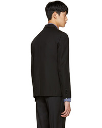 Мужской черный шерстяной пиджак от Raf Simons