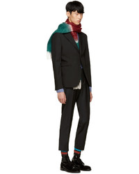 Мужской черный шерстяной пиджак от Raf Simons