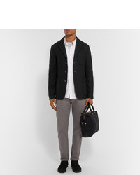 Мужской черный шерстяной пиджак от Barena