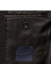 Мужской черный шерстяной пиджак от Lanvin