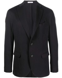 Мужской черный шерстяной пиджак от Boglioli