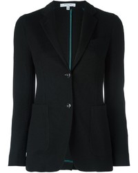 Женский черный шерстяной пиджак от Boglioli