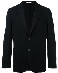 Мужской черный шерстяной пиджак от Boglioli