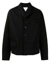 Мужской черный шерстяной пиджак от Bottega Veneta