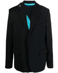 Мужской черный шерстяной пиджак от Botter