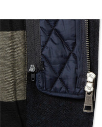 Мужской черный шерстяной пиджак от Burberry