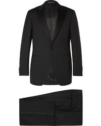 Мужской черный шерстяной пиджак от Canali