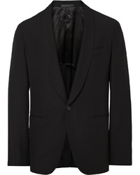 Мужской черный шерстяной пиджак от Caruso