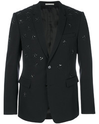 Мужской черный шерстяной пиджак от Christian Dior