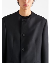 Мужской черный шерстяной пиджак от Prada