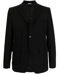 Мужской черный шерстяной пиджак от Comme des Garcons Homme Deux