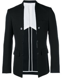 Мужской черный шерстяной пиджак от Comme des Garcons