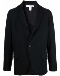 Мужской черный шерстяной пиджак от Comme Des Garcons SHIRT