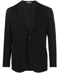 Мужской черный шерстяной пиджак от Corneliani