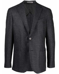 Мужской черный шерстяной пиджак от Corneliani