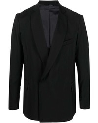 Мужской черный шерстяной пиджак от Costumein