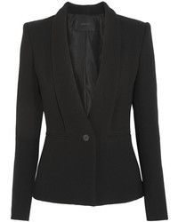 Женский черный шерстяной пиджак от Dion Lee